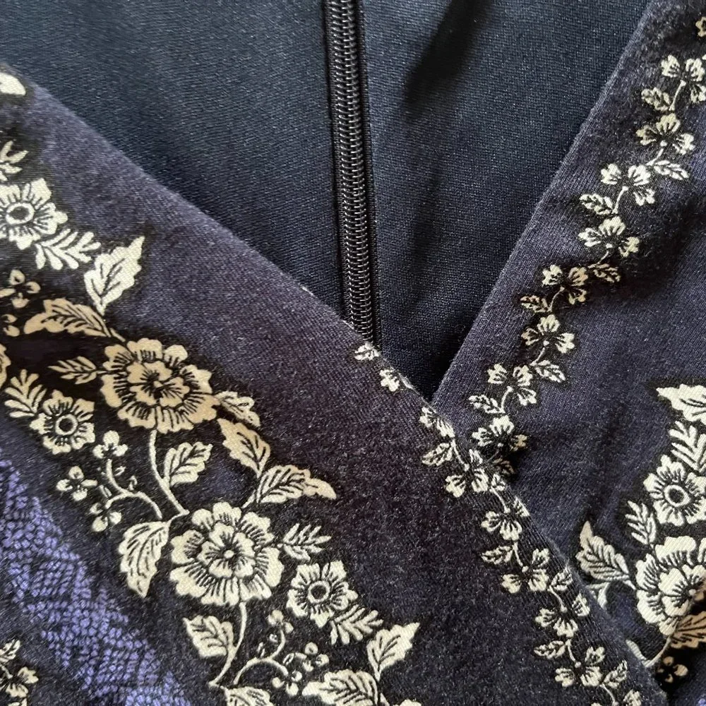 Navy Patterned Loft Dress - Picture 3 of 6